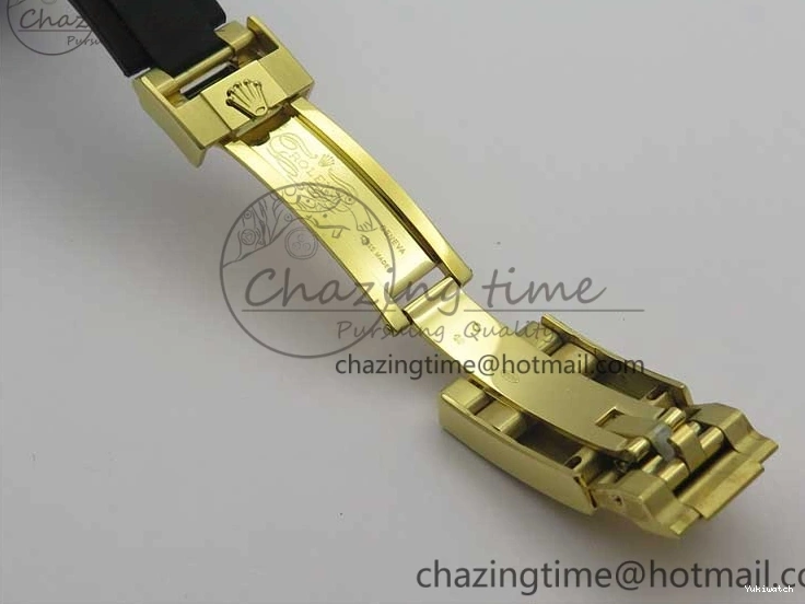 on V3 Strap Extra 1:1 116518 SS Black Strap) YG Dial 904L (Free Case Edition Noob SA4130 White Best Daytona Plated Rubber 1229